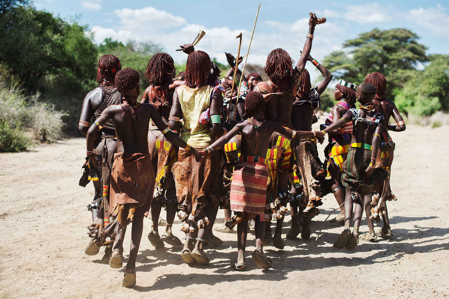 Hammar Volk bei eine Zeremonie in der Omo valley von Äthiopien, das Bild aus Afrika ist erhältlich im Onlineshop