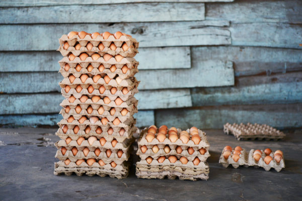 Eierpaletten auf dem Market in Sambia, Bild aus Afrika erhältlich im Onlineshop