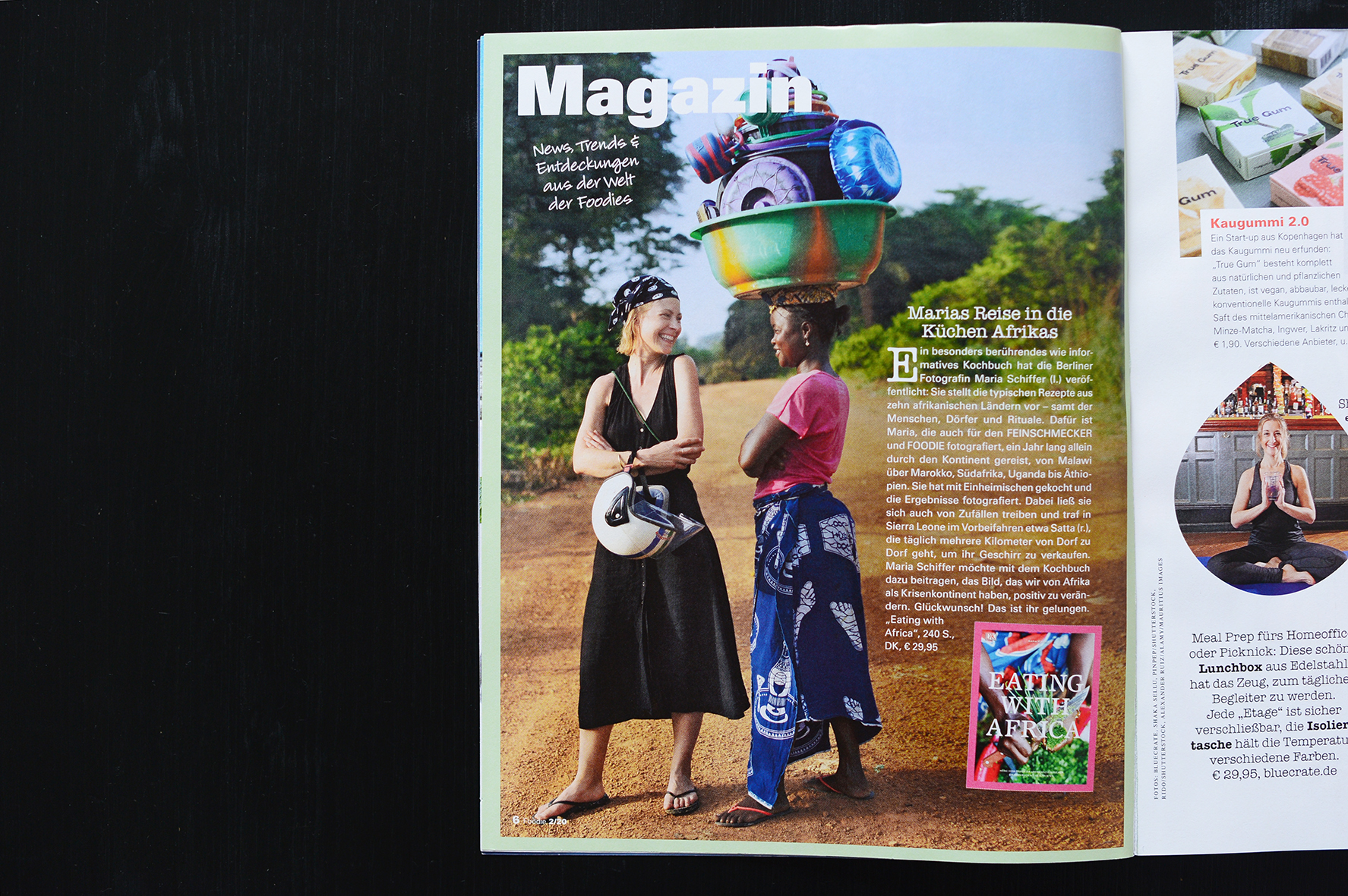 Foodie Magazin, Maria Schiffer in Sierra Leone für das Buch Eating with Africa