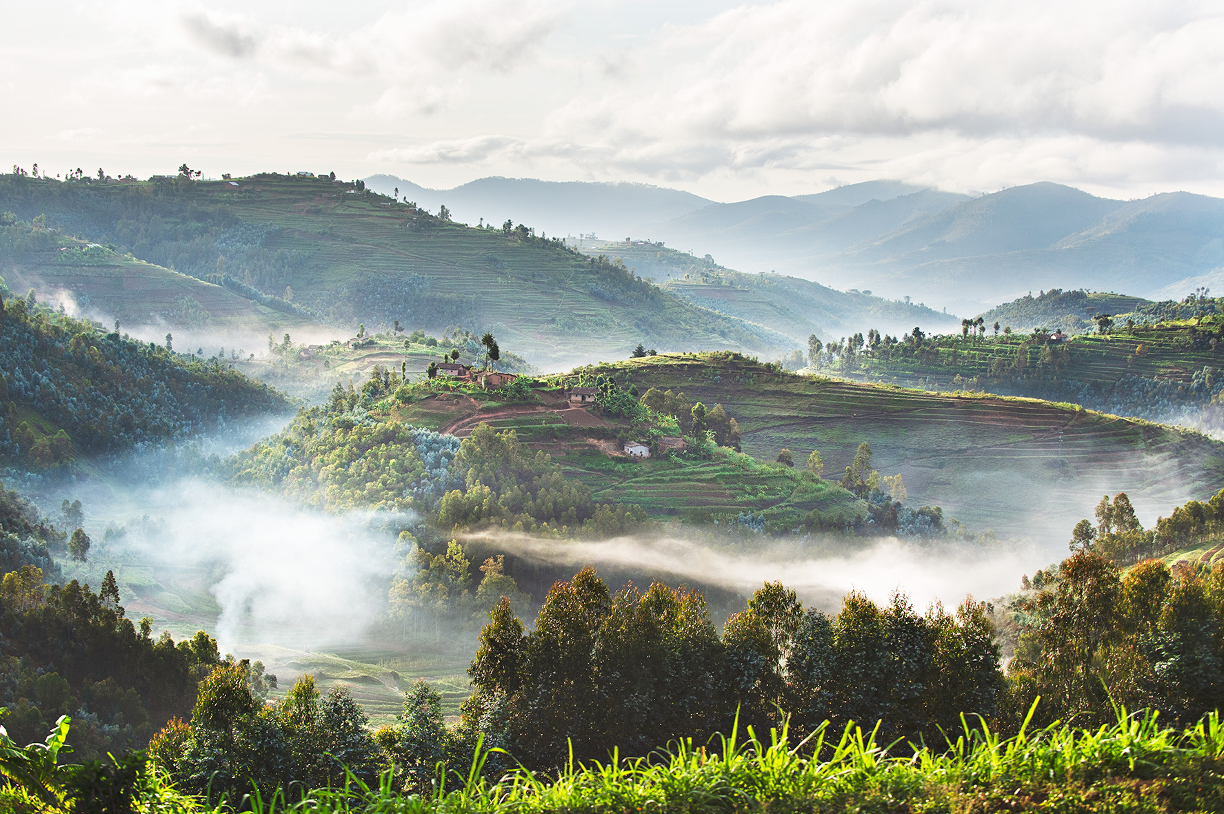 Landschaft in Ruanda, Bild aus Afrika erhältlich im Onlineshop